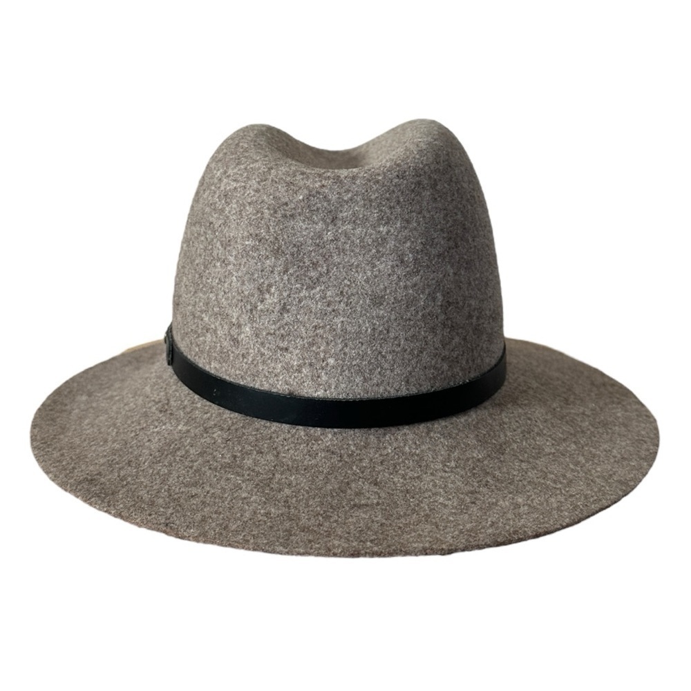 Rag & Bone Womens Floppy Brim Fedora Sz S Felted Wool Leather Band Boho Blogger - Picture 5 of 10